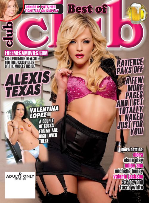 Best of Club #290 magazine featuring Alexis Texas and more horny pornstars. Beautiful Blonde Pornstar babe